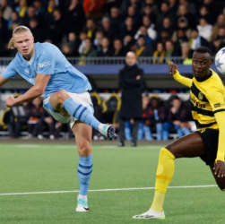 Haaland brace lifts Man City to 3-1 win over Young Boys